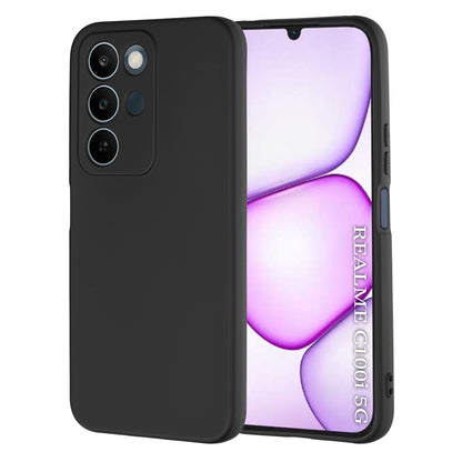 Deksel for Realme C100 5G, Techsuit, SoftFlex, Svart