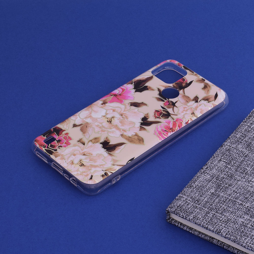 Deksel for Realme C21Y / C25Y, Techsuit, Marble, Beige