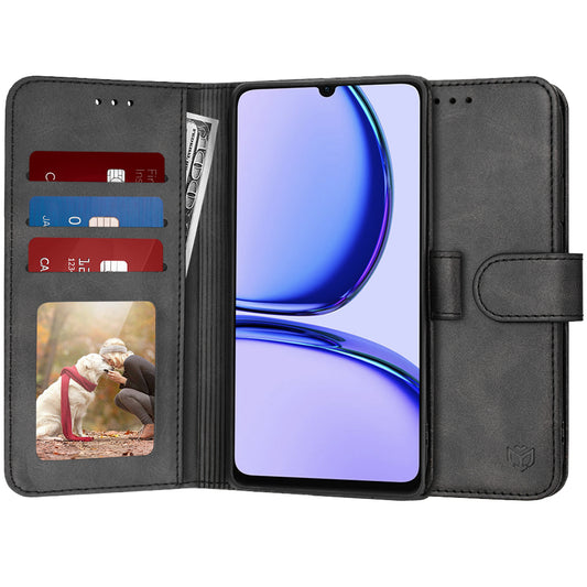 Deksel for Realme C53, Techsuit, Diary Book, svart