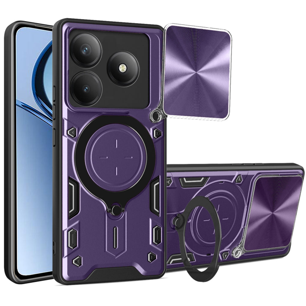 Deksel for Realme C63 / C61, Techsuit, CamGuard Pro, Lilla