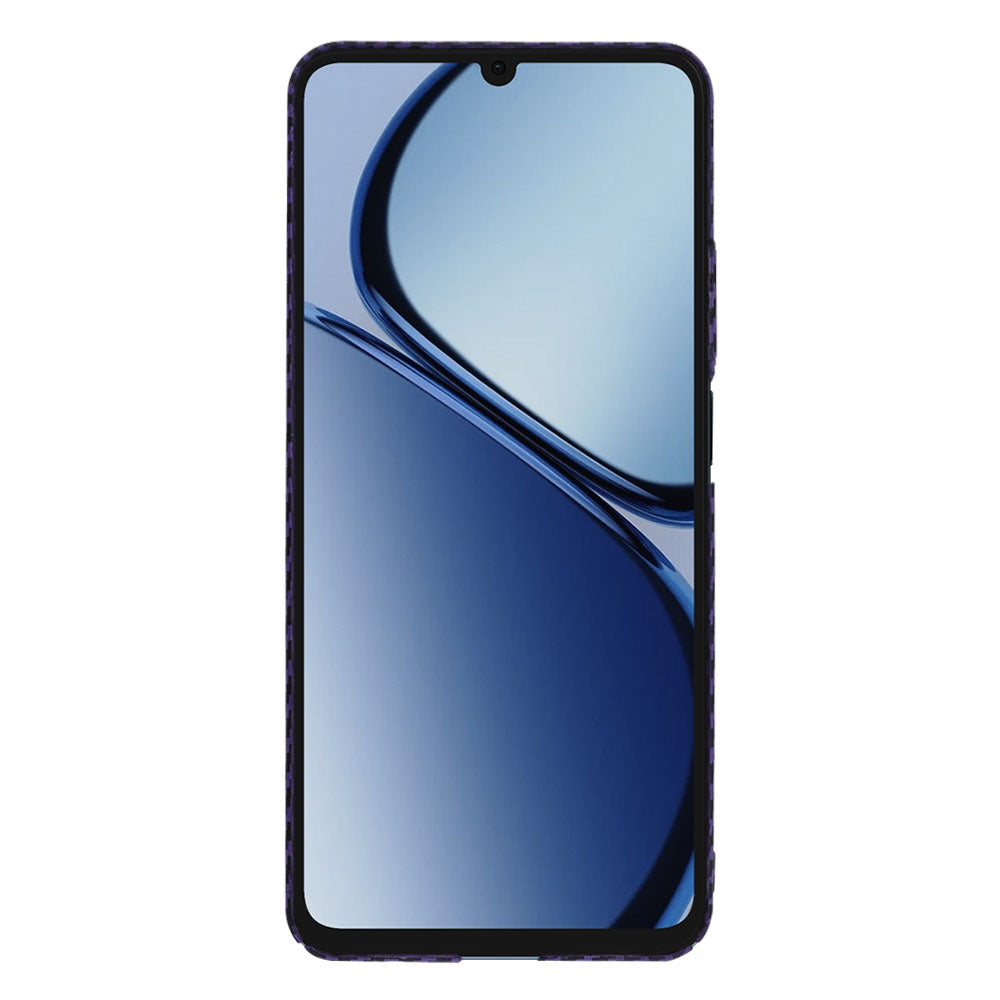 Deksel for Realme C63 / C61, Techsuit, Carbonite FiberShell, Lilla