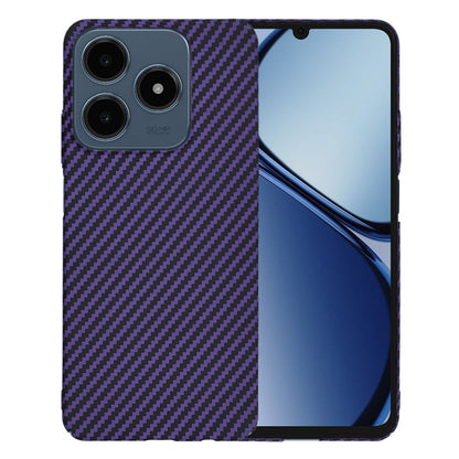 Deksel for Realme C63 / C61, Techsuit, Carbonite FiberShell, Lilla