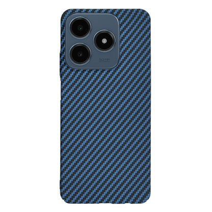 Deksel for Realme C63 / C61, Techsuit, Carbonite FiberShell, Turkis