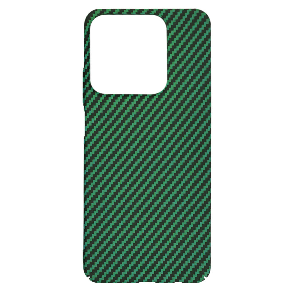 Deksel for Realme C63 / C61, Techsuit, Carbonite FiberShell, Grønn
