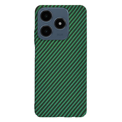 Deksel for Realme C63 / C61, Techsuit, Carbonite FiberShell, Grønn