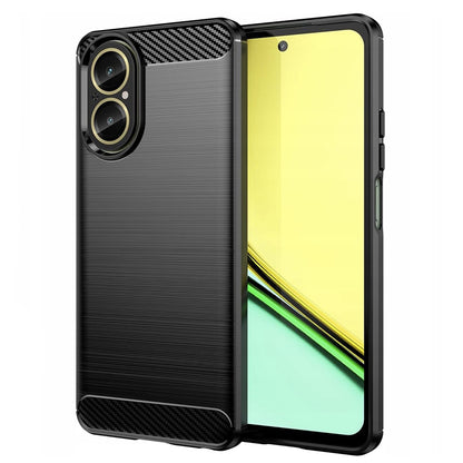 Deksel for Realme C67 4G, Techsuit, Karbon, Svart