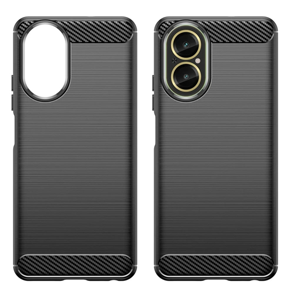 Deksel for Realme C67 4G, Techsuit, Karbon, Svart