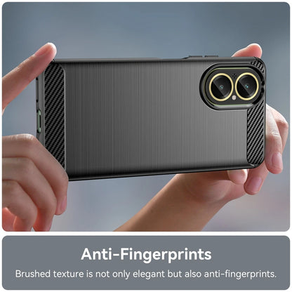 Deksel for Realme C67 4G, Techsuit, Karbon, Svart