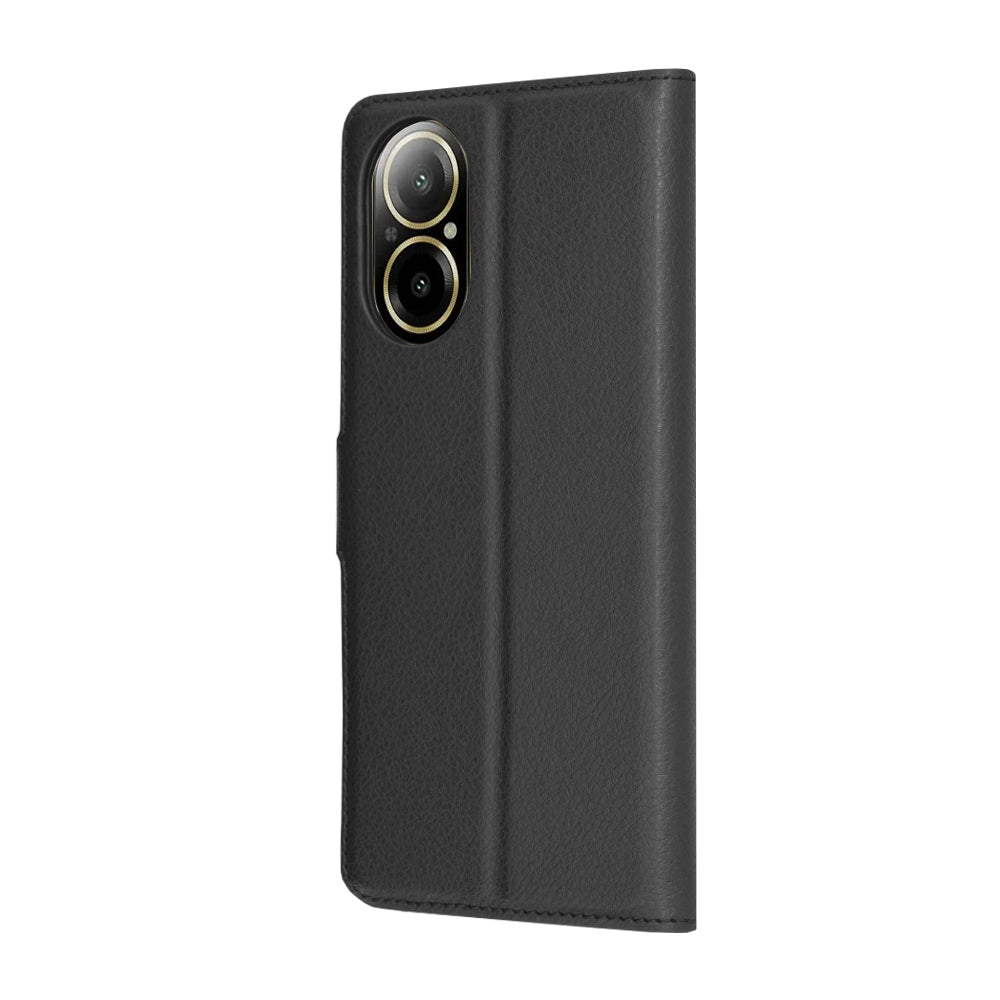 Deksel for Realme C67 4G, Techsuit, Leather Folio, Svart