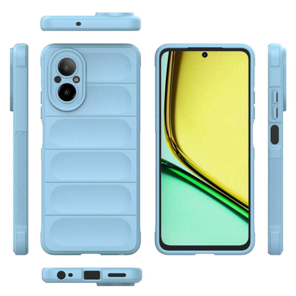 Deksel for Realme C67 4G, Techsuit, Magic Shield, Blå