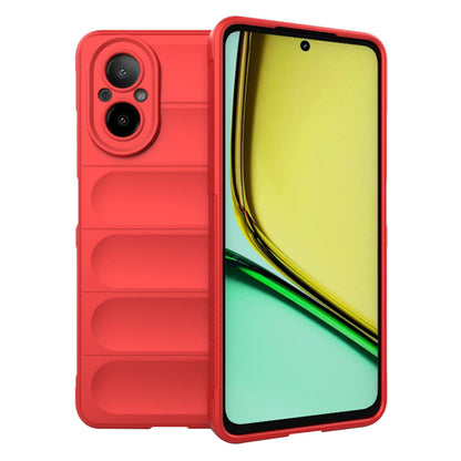Deksel til Realme C67 4G, Techsuit, Magic Shield, Rød