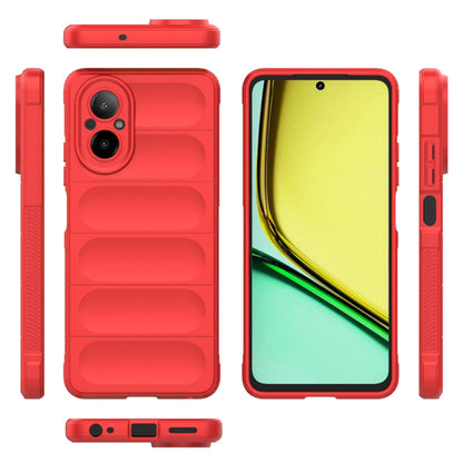 Deksel til Realme C67 4G, Techsuit, Magic Shield, Rød