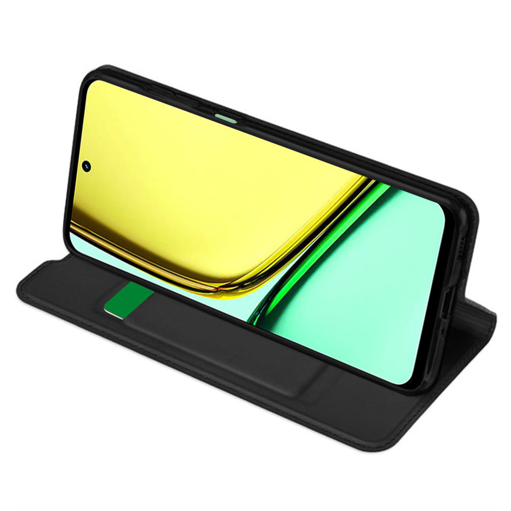Deksel til Realme C67 4G, Techsuit, Magskin Book, Svart