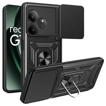 Deksel for Realme GT 6T / GT 6, Techsuit, CamShield, Svart