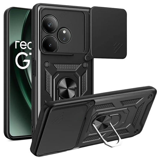 Deksel for Realme GT 6T / GT 6, Techsuit, CamShield, Svart