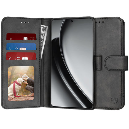 Deksel for Realme GT 6T / GT 6, Techsuit, Diary Book, Svart