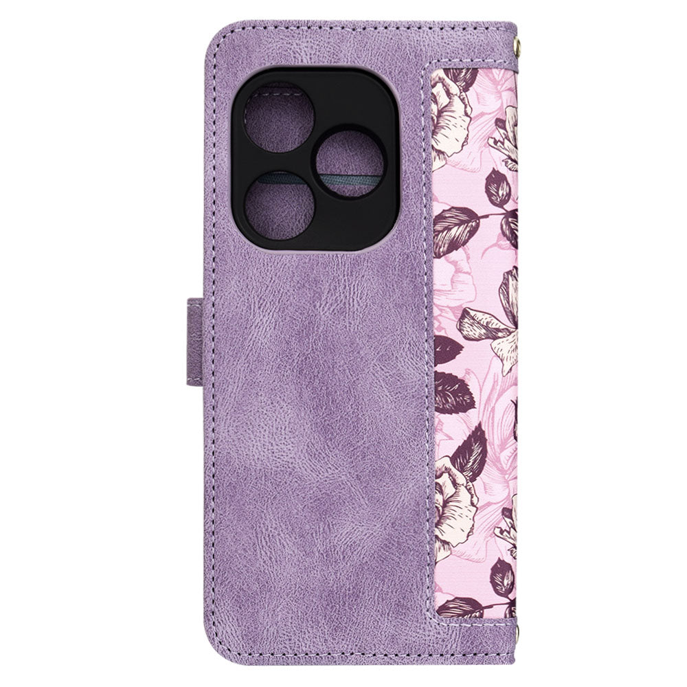 Deksel for Realme GT 6T / GT 6, Techsuit, FlipCraft, Lilla