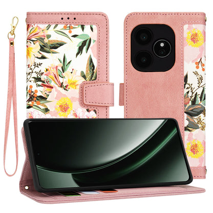 Deksel for Realme GT 6T / GT 6, Techsuit, FlipCraft, Rosa