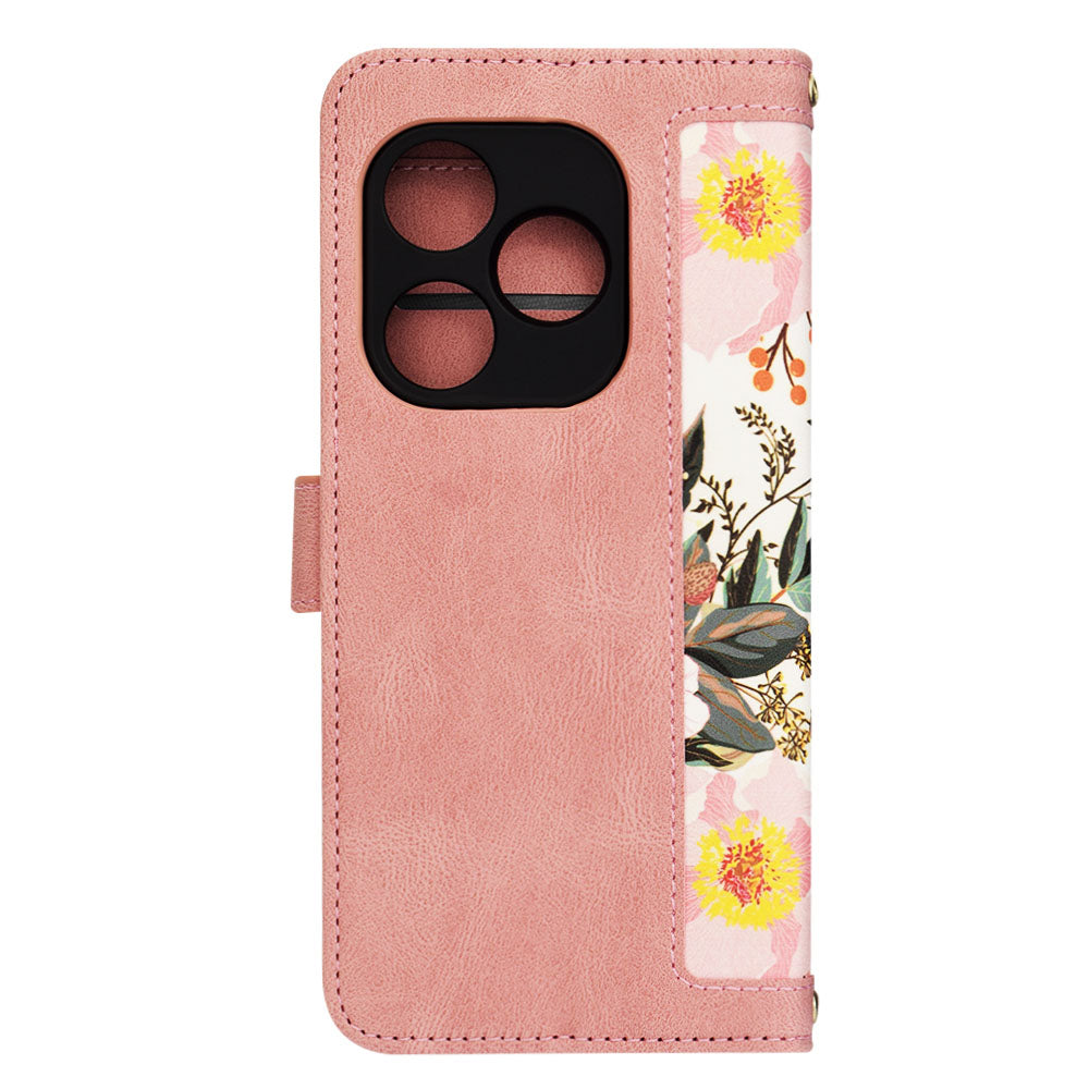 Deksel for Realme GT 6T / GT 6, Techsuit, FlipCraft, Rosa