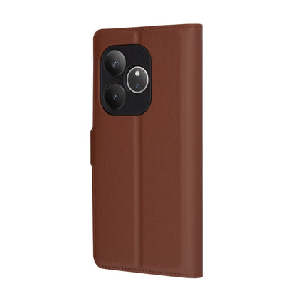 Deksel for Realme GT 6T / GT 6, Techsuit, Leather Folio, Brun
