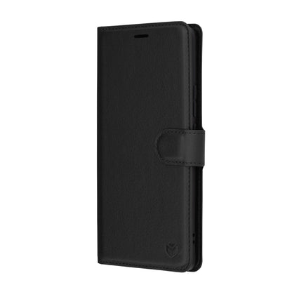 Deksel for Realme GT 6T / GT 6, Techsuit, Leather Folio, Svart