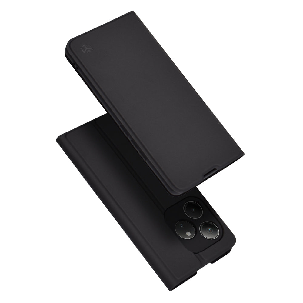 Deksel for Realme GT 6T / GT 6, Techsuit, Magskin Book, Svart
