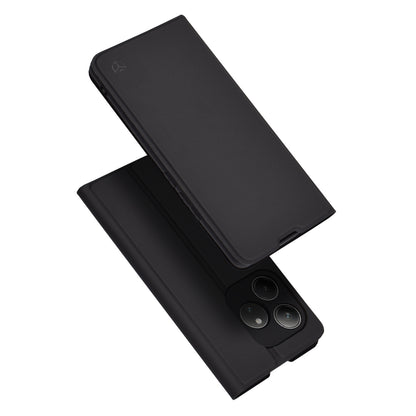 Deksel for Realme GT 6T / GT 6, Techsuit, Magskin Book, Svart