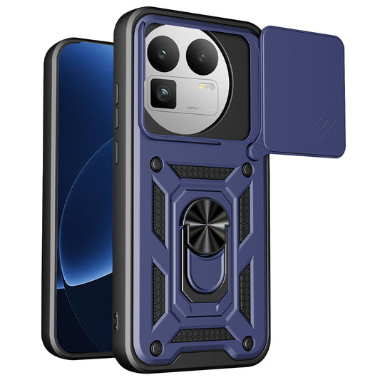 Deksel for Realme GT 8 Pro, Techsuit, CamShield (Rundt kamerautskjæring), Blå