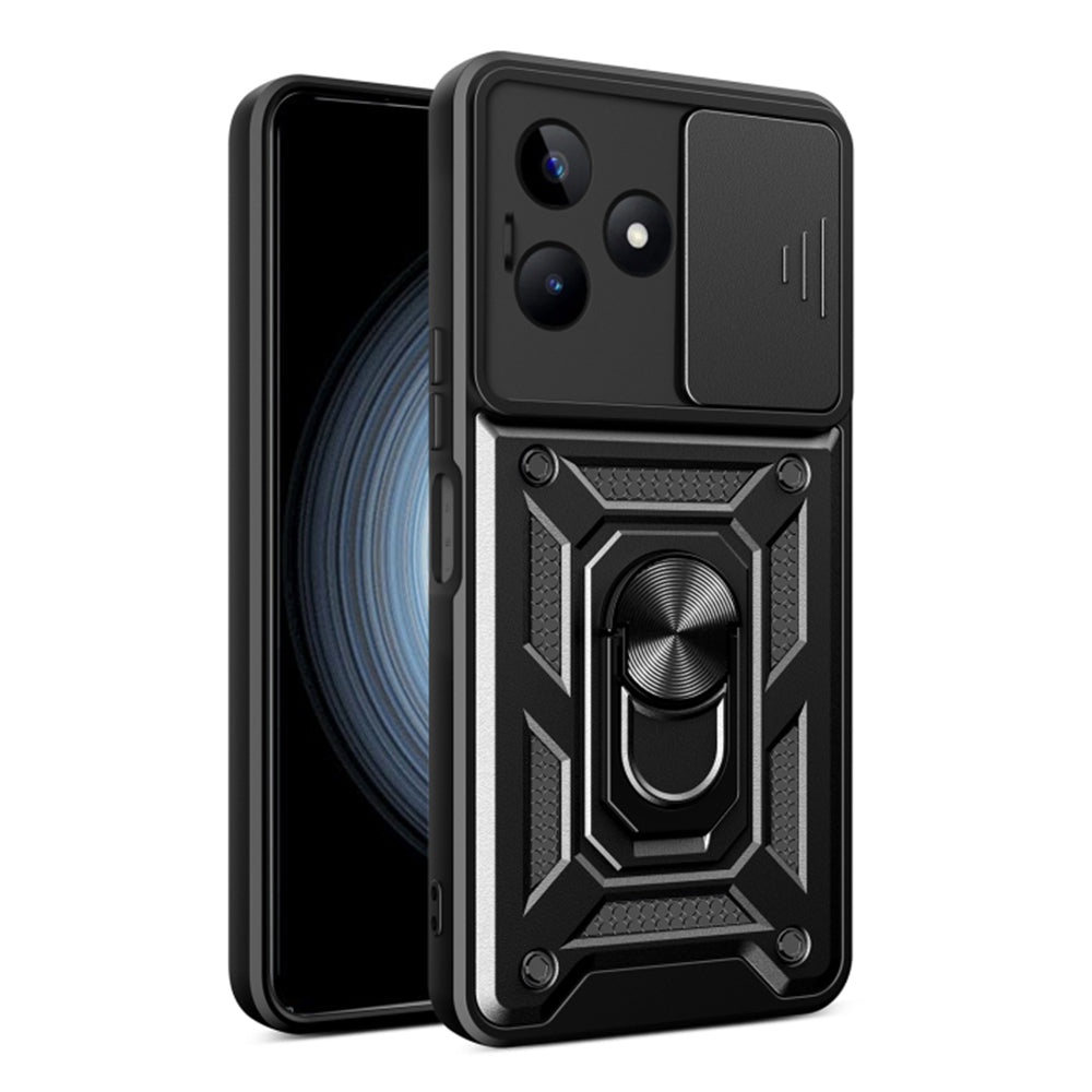 Deksel for Realme Note 50 / C51, Techsuit, CamShield, Svart