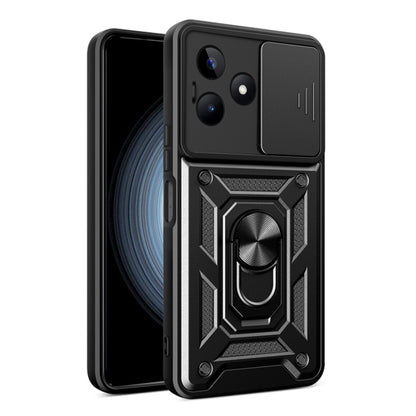 Deksel for Realme Note 50 / C51, Techsuit, CamShield, Svart