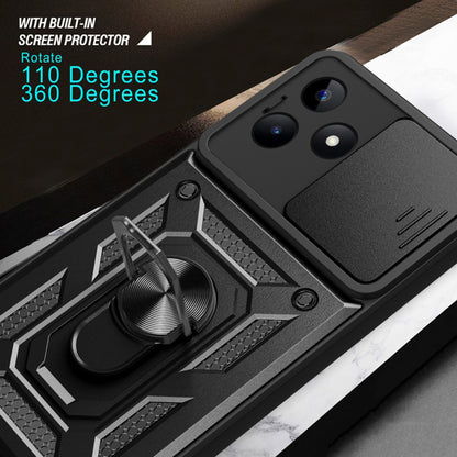 Deksel for Realme Note 50 / C51, Techsuit, CamShield, Svart