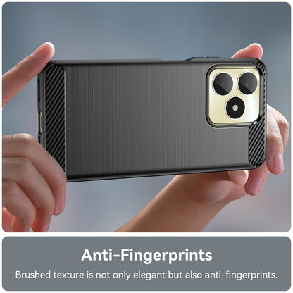 Deksel for Realme Note 50 / C51, Techsuit, Karbon, Svart