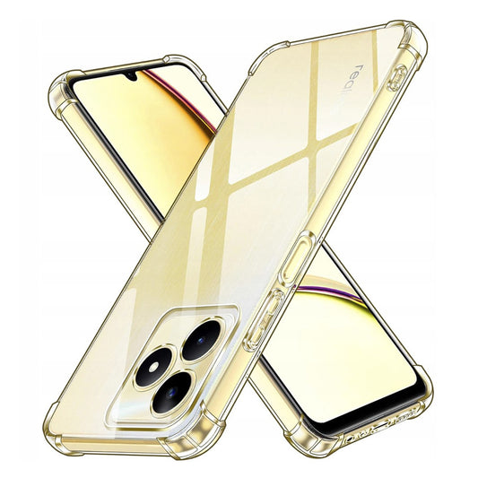 Deksel for Realme Note 50 / C51, Techsuit, Støtsikker Klar, Transparent