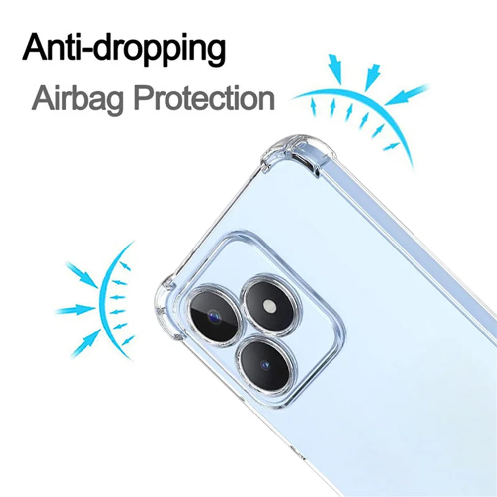 Deksel for Realme Note 50 / C51, Techsuit, Støtsikker Klar, Transparent