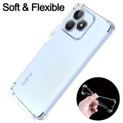 Deksel for Realme Note 50 / C51, Techsuit, Støtsikker Klar, Transparent