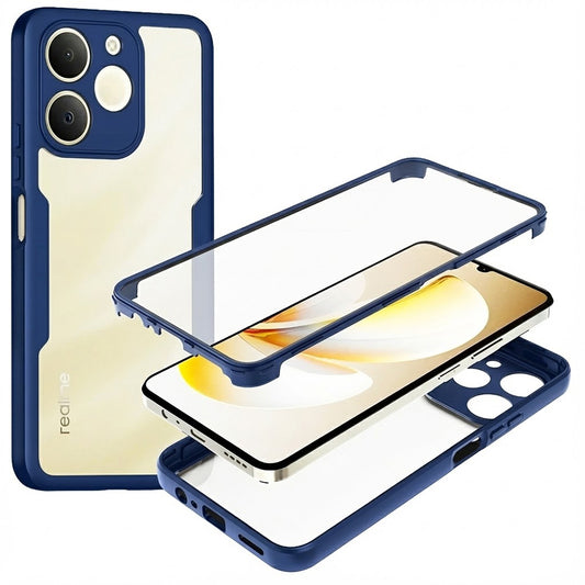 Deksel for Realme Note 70T, Techsuit, ColorVerse 360, Blå