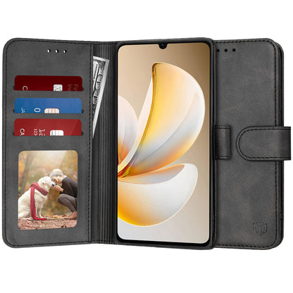 Deksel for Realme Note 70T, Techsuit, Diary Book, Svart