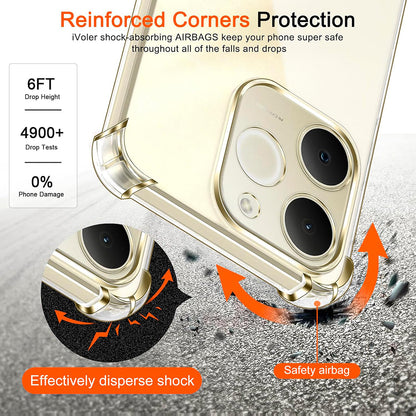 Deksel for Realme Note 70T, Techsuit, Støtsikker Klar, Gjennomsiktig