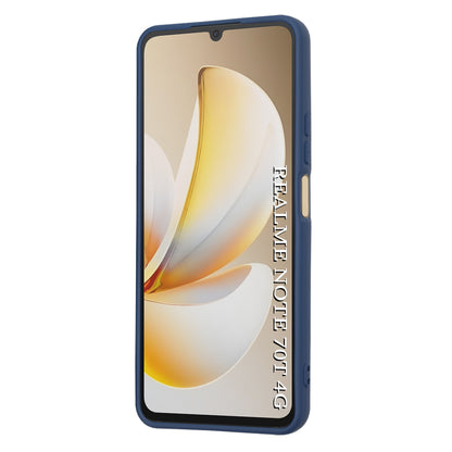 Deksel for Realme Note 70T, Techsuit, SoftFlex, Marineblå