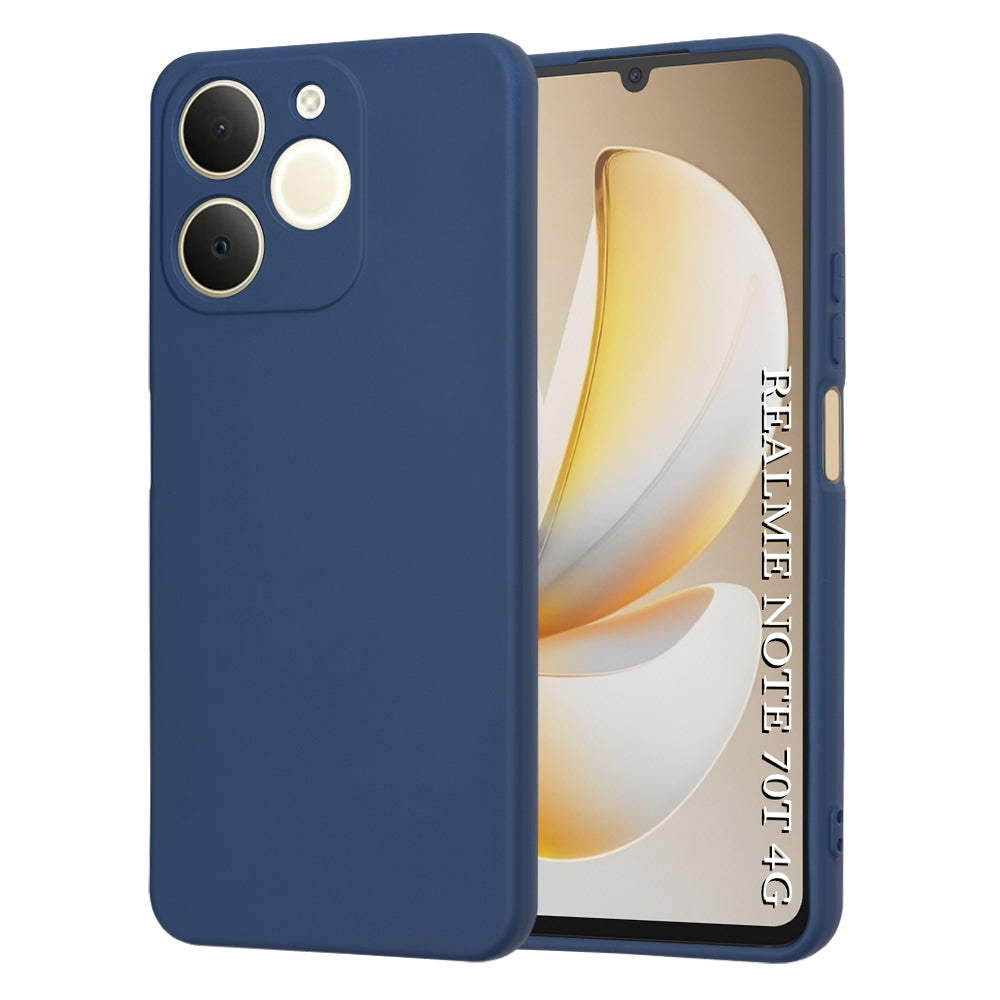 Deksel for Realme Note 70T, Techsuit, SoftFlex, Marineblå