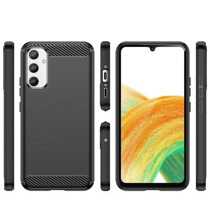 Deksel for Samsung Galaxy A34 A346, OEM, Karbon, Svart