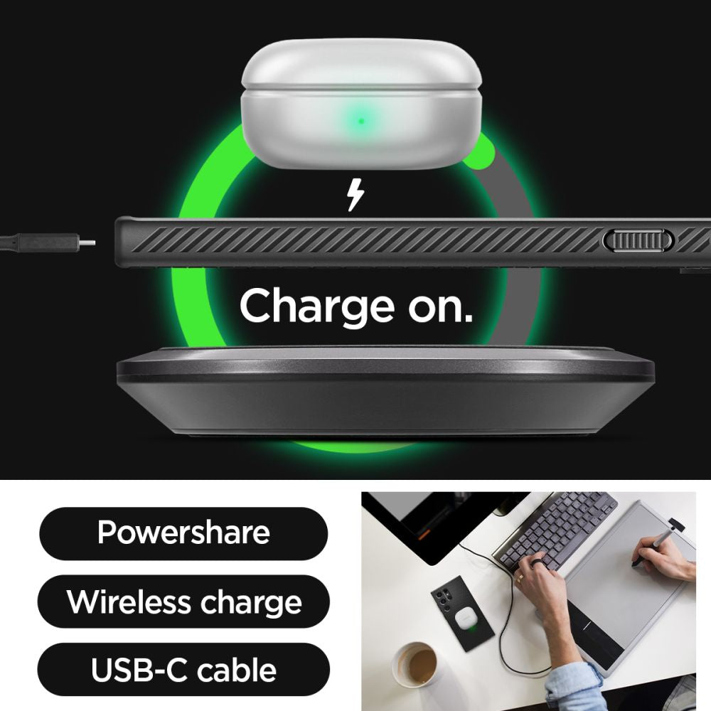 Etui til Samsung Galaxy S24 Ultra S928, Spigen, Liquid Air, Svart 