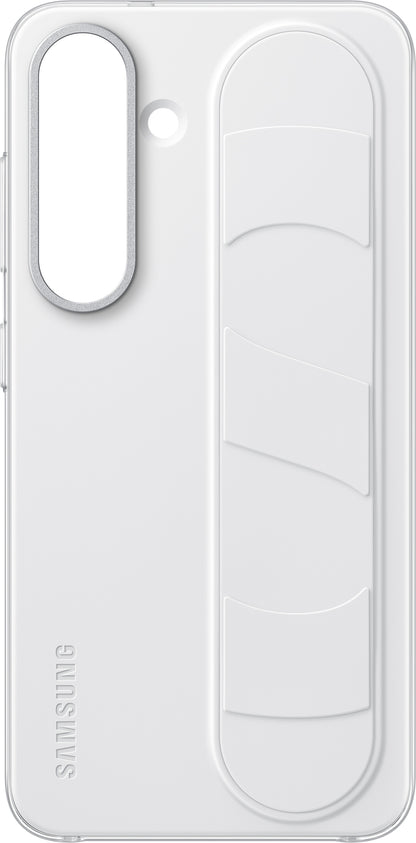 Deksel for Samsung Galaxy S25 S931, Standing Grip, Hvit EF-GS931CWEGWW