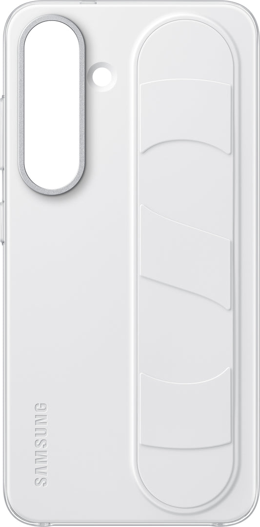 Deksel for Samsung Galaxy S25 S931, Standing Grip, Hvit EF-GS931CWEGWW