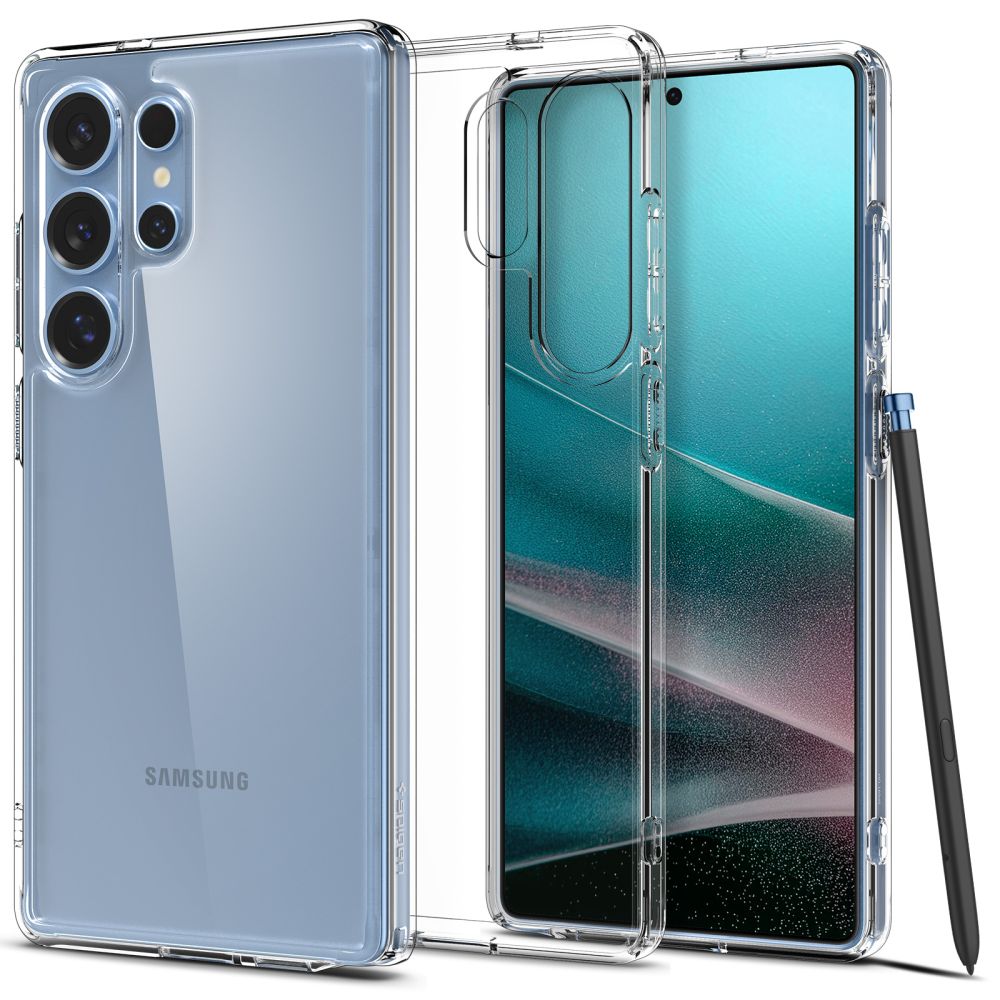 Deksel for Samsung Galaxy S25 Ultra S938, Spigen, Ultra Hybrid, Transparent ACS08961