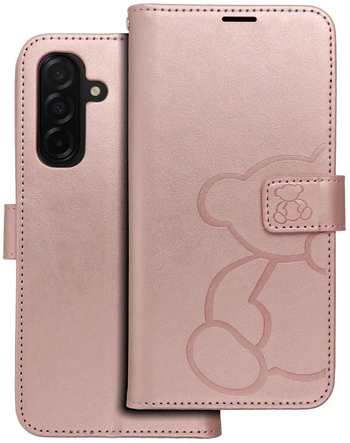 Deksel for Samsung Galaxy A26 A266, OEM, MEZZO Teddy Bear, Rosa Gull