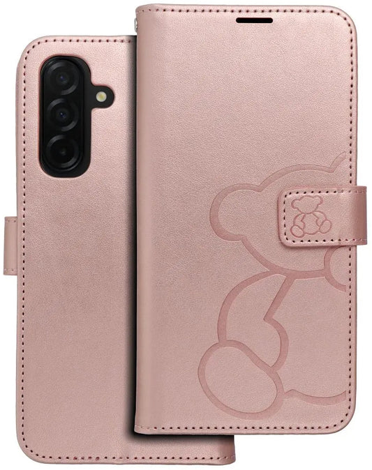 Deksel for Samsung Galaxy A26 A266, OEM, MEZZO Teddy Bear, Rosa Gull