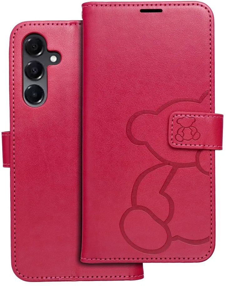 Deksel for Samsung Galaxy A16 5G A166, OEM, MEZZO Teddy Bear, Magenta