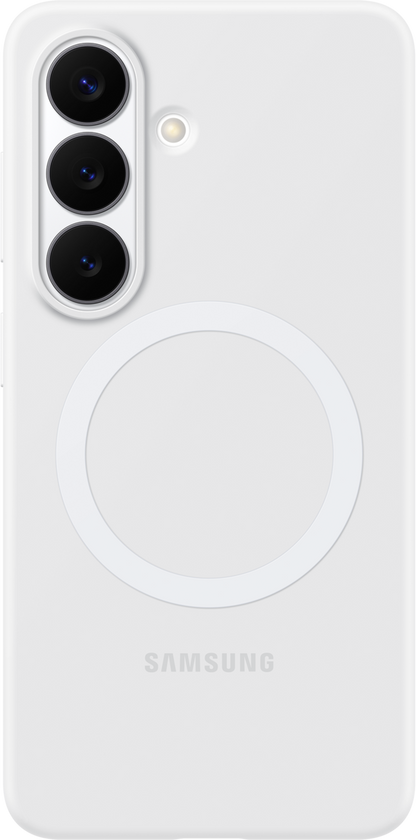 Deksel for Samsung Galaxy S26 S942, Silicone Magnet Case, Hvit EF-ES942CWEGWW