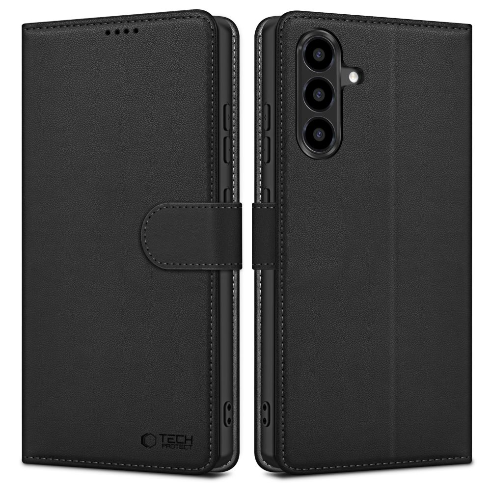 Deksel for Samsung Galaxy A37 5G / A56 A566 / A36 A366, Tech-Protect, Wallet, Svart